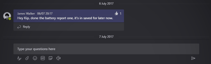 Microsoft Teams screenshot