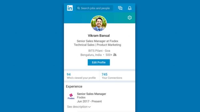 LinkedIn Lite app on Android