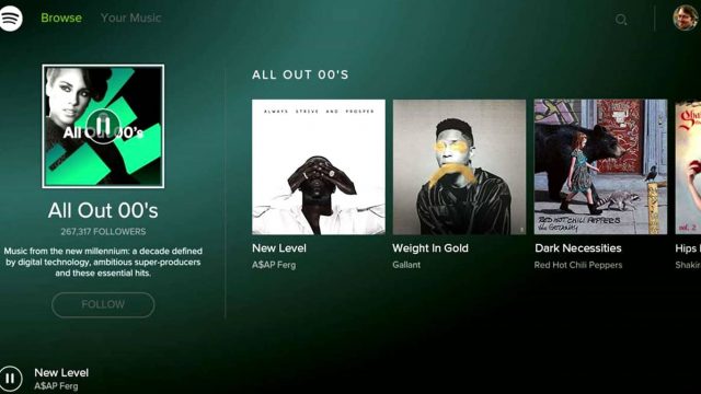 Spotify for Xbox app on Xbox One