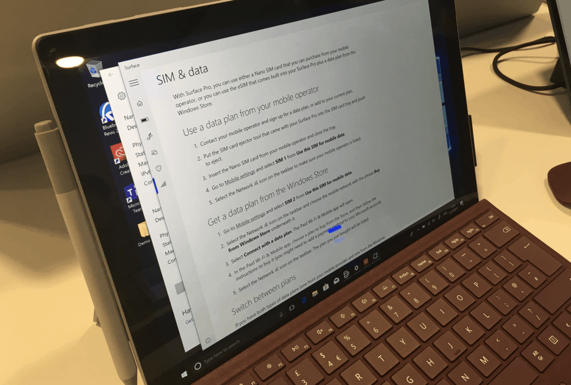 Hands On With The New Surface Pro With Lte Advanced Onmsft Com