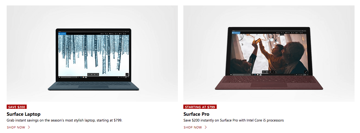 Select Surface Pro Surface Laptop Models On Sale On Us Microsoft Store More Broadly On Amazon Onmsft Com