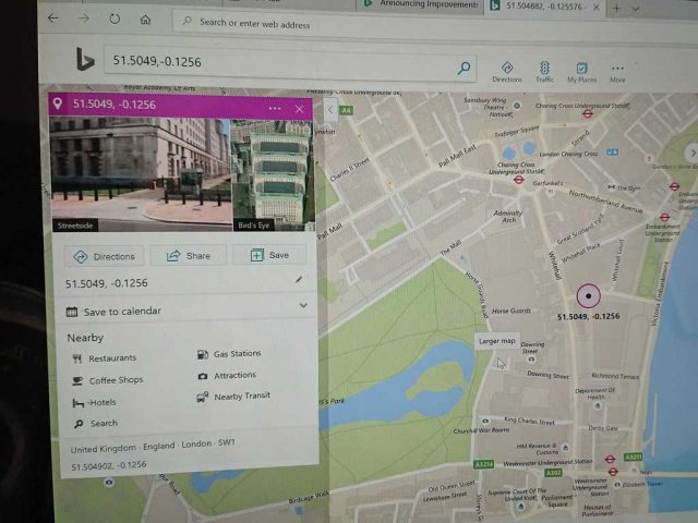 Microsoft, UK, Bing, Bing Maps