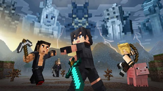 Final Fantasy XV skins in Minecraft on Xbox One and Windows 10