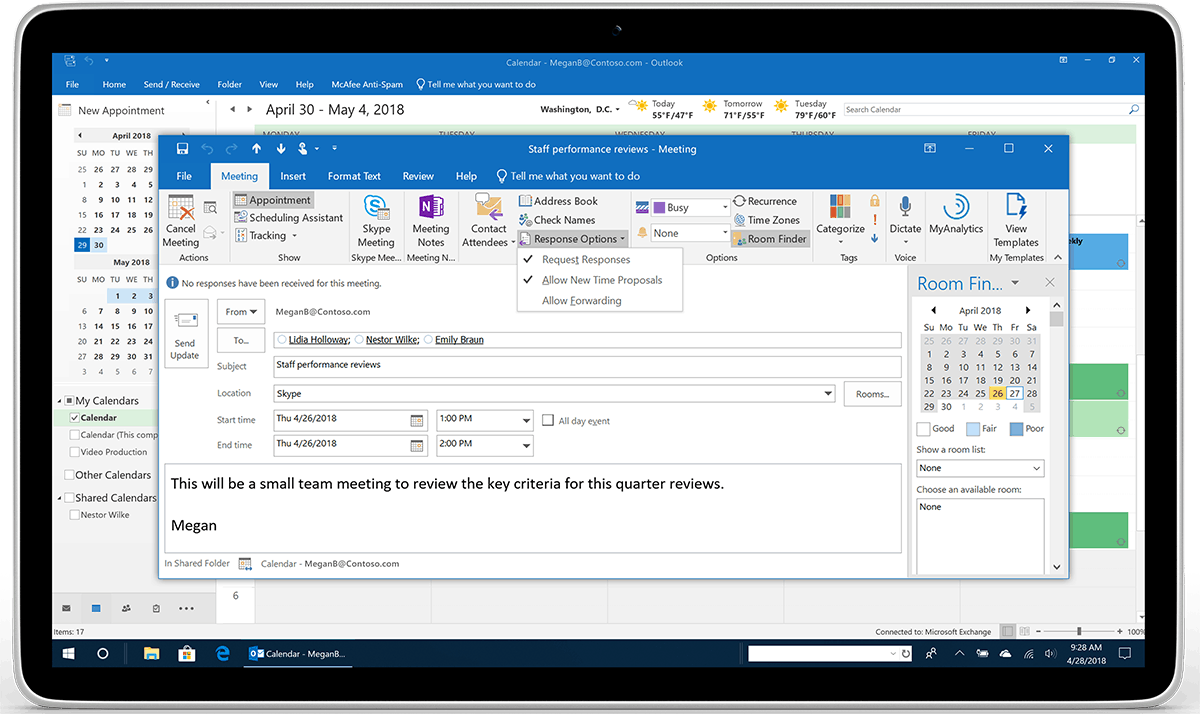 how to sync office 365 calendar with windows calendar 2018