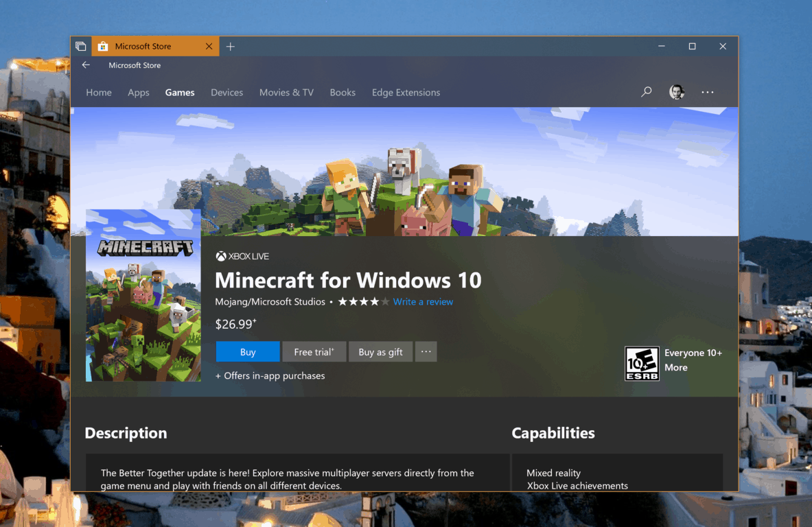 microsoft store buy game as gift