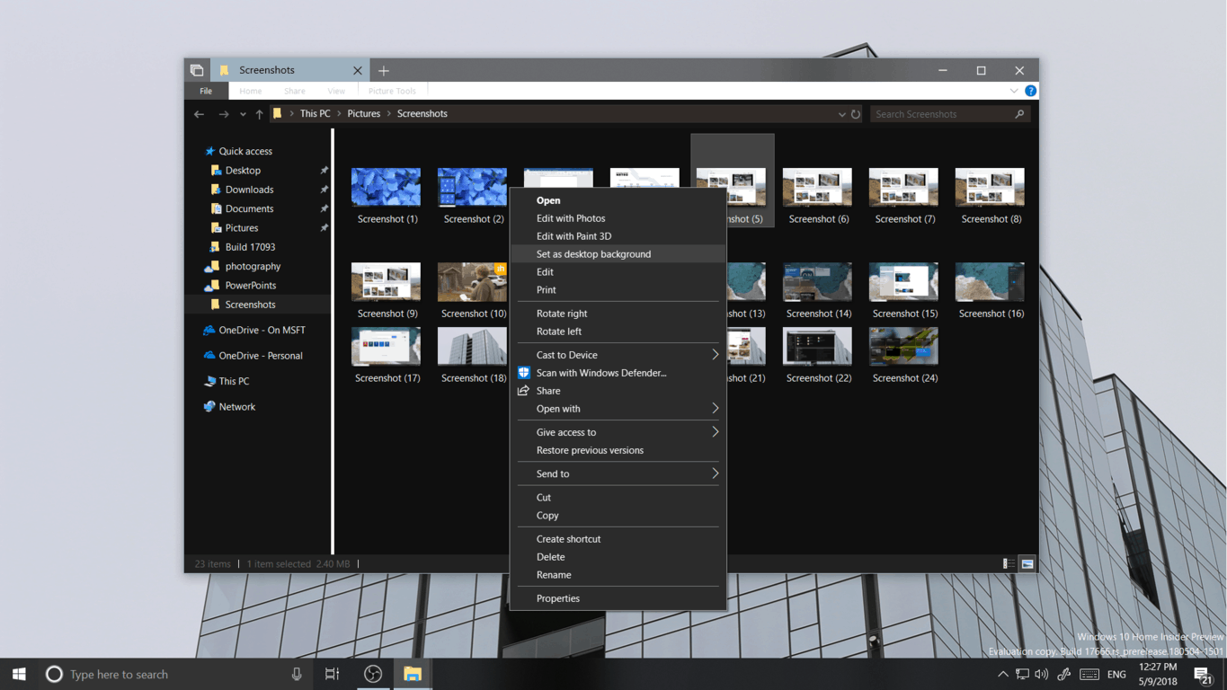 dark mode theme windows blinds