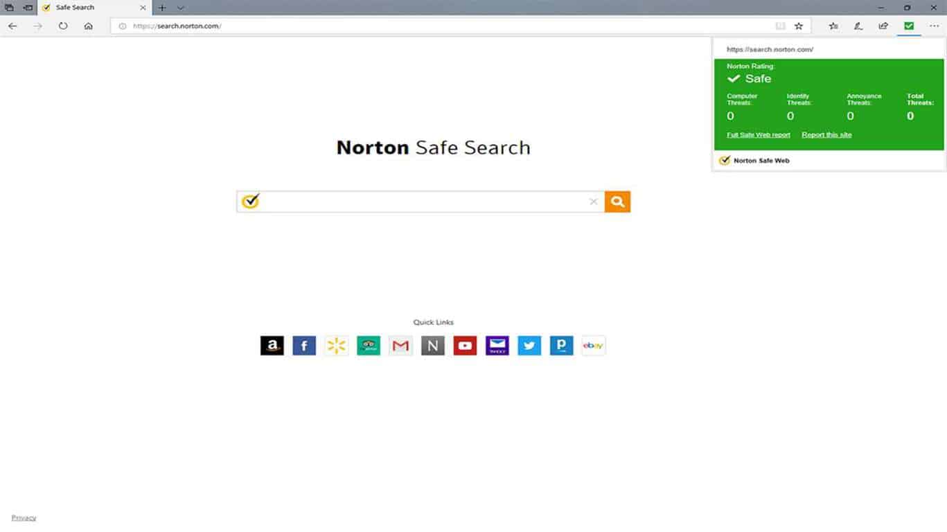 Norton Safe Web Microsoft Edge