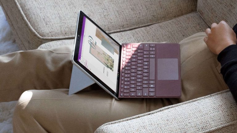 Microsoft Surface Go device and Type Cover