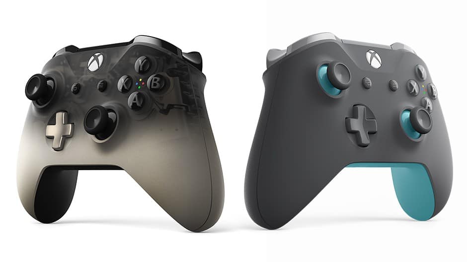 black and grey xbox one controller