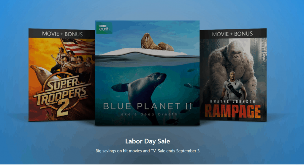 Save big on hit movies and TV shows with the Microsoft Movies & TV