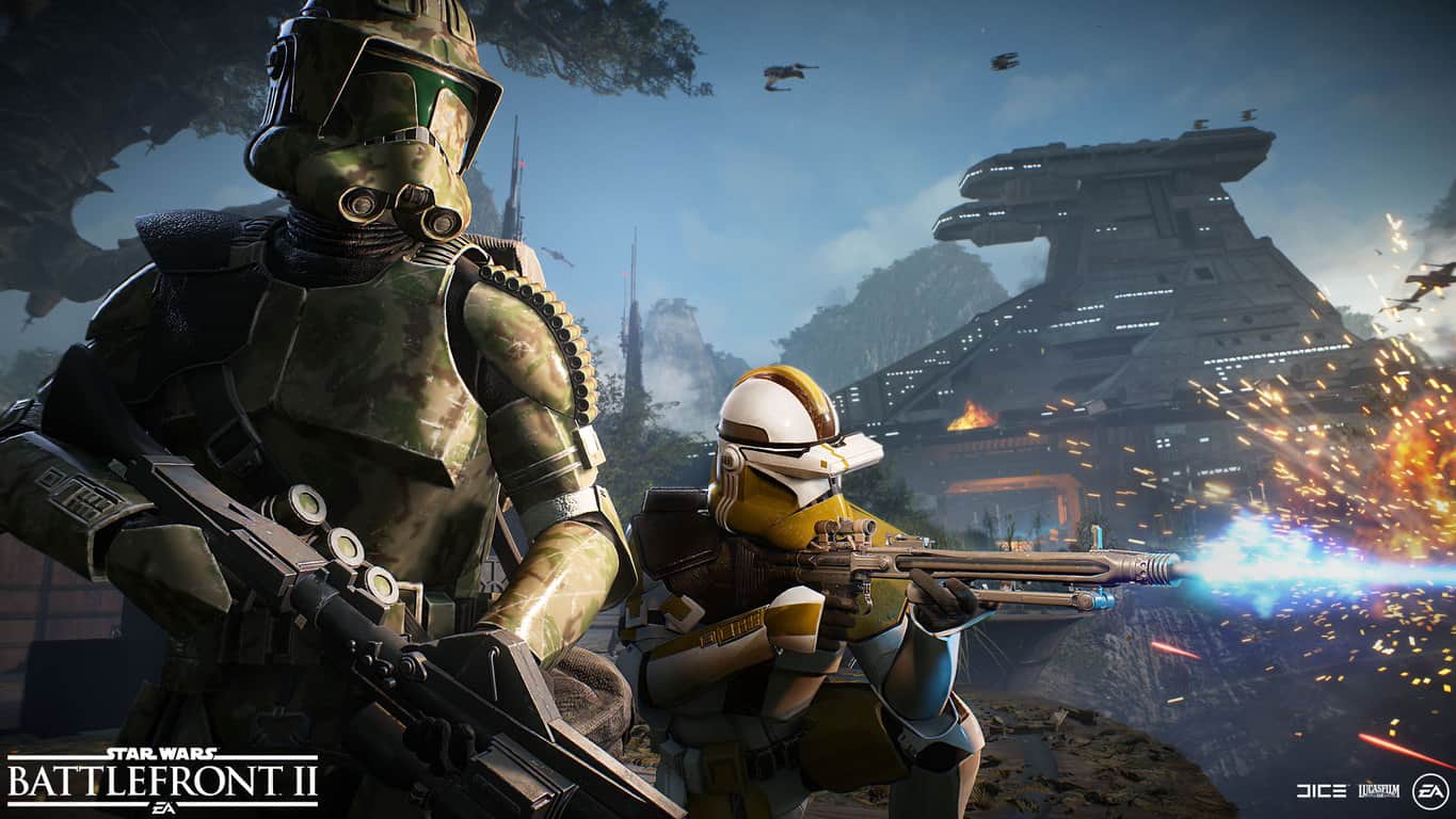 Clone Troopers in Star Wars Battlefront II on Xbox One