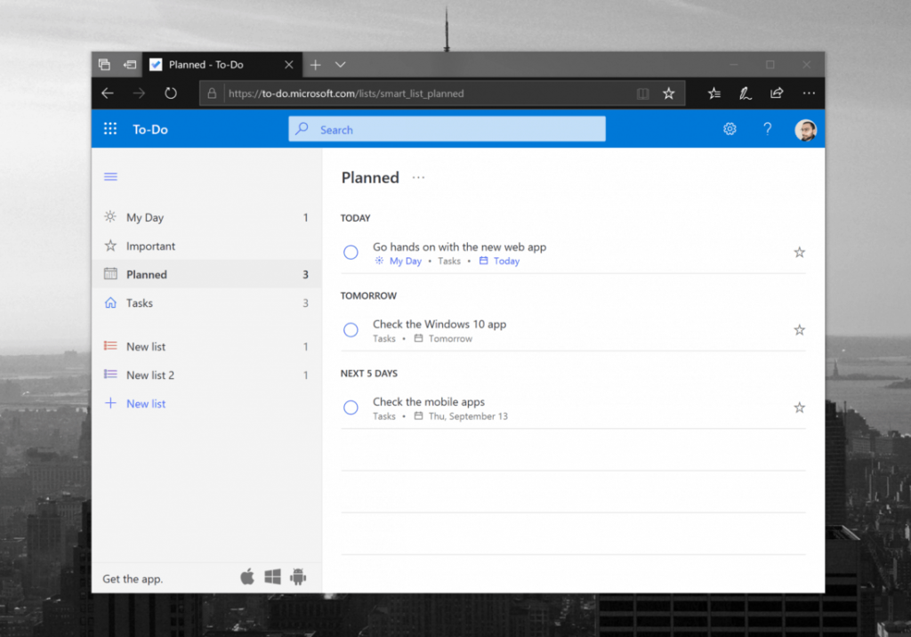 Microsoft Revamps Its To Do Web App With New Planned Smart List