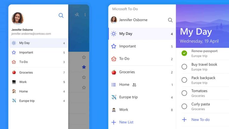 Microsoft To-Do app on Android