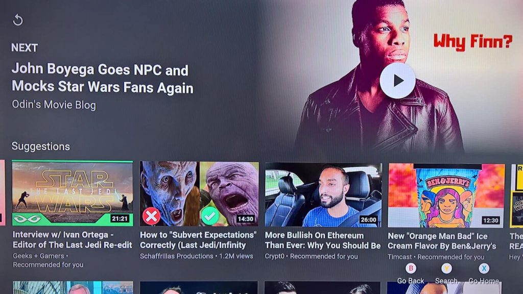 Xbox One YouTube app updates with new controls & post-video screen