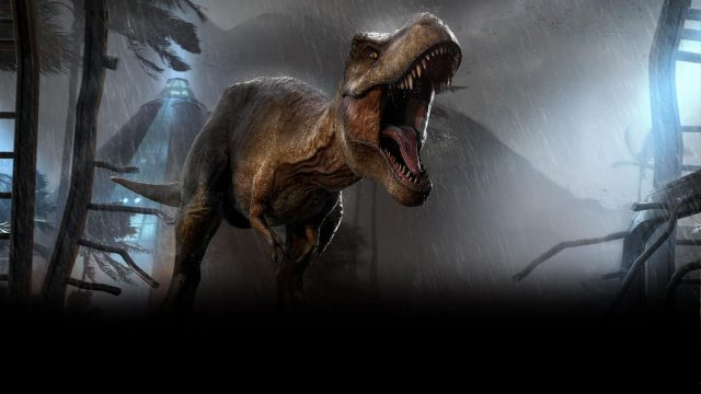 Jurassic World Evolution video game on Xbox One