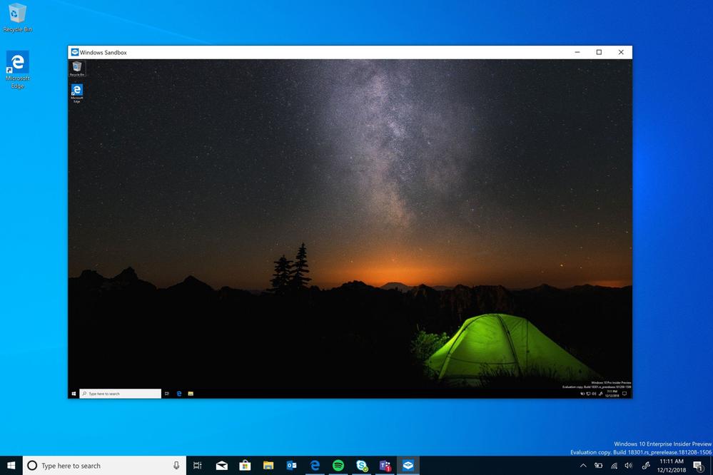 windows sandbox windows 10 home