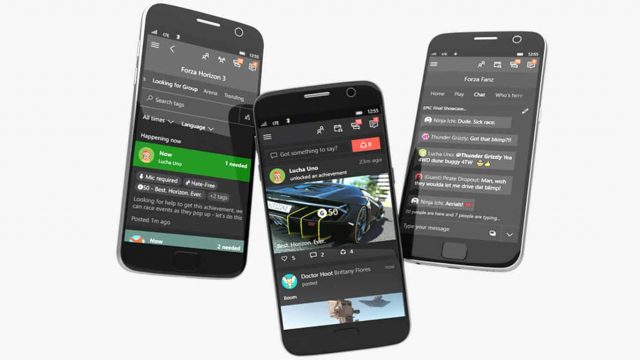 Xbox app on Android smartphone