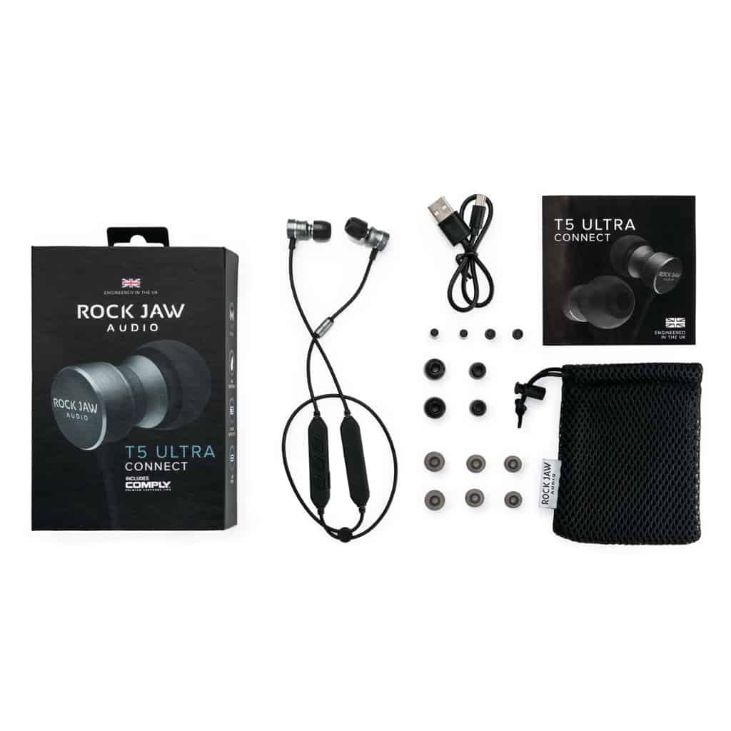 Rock Jaw Audio T5 Ultra Connect Bluetooth earphones