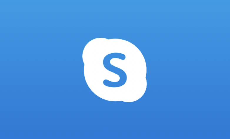skype logo in a form of a country flag