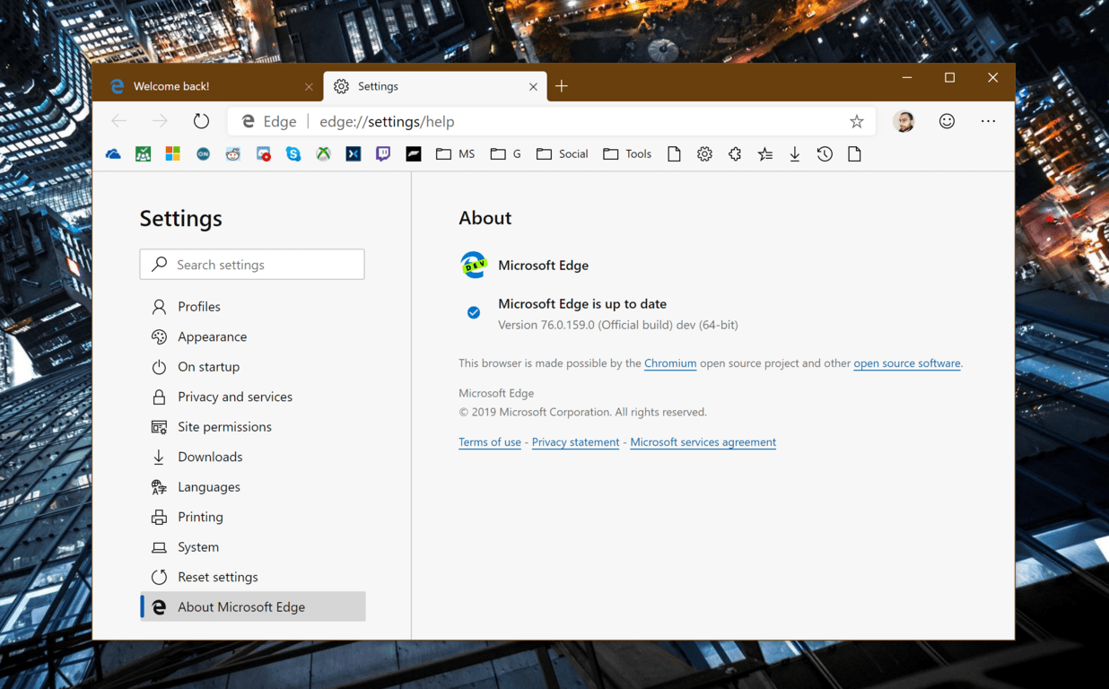 Microsoft acknowledges issue with latest Edge Insider Dev channel build ...