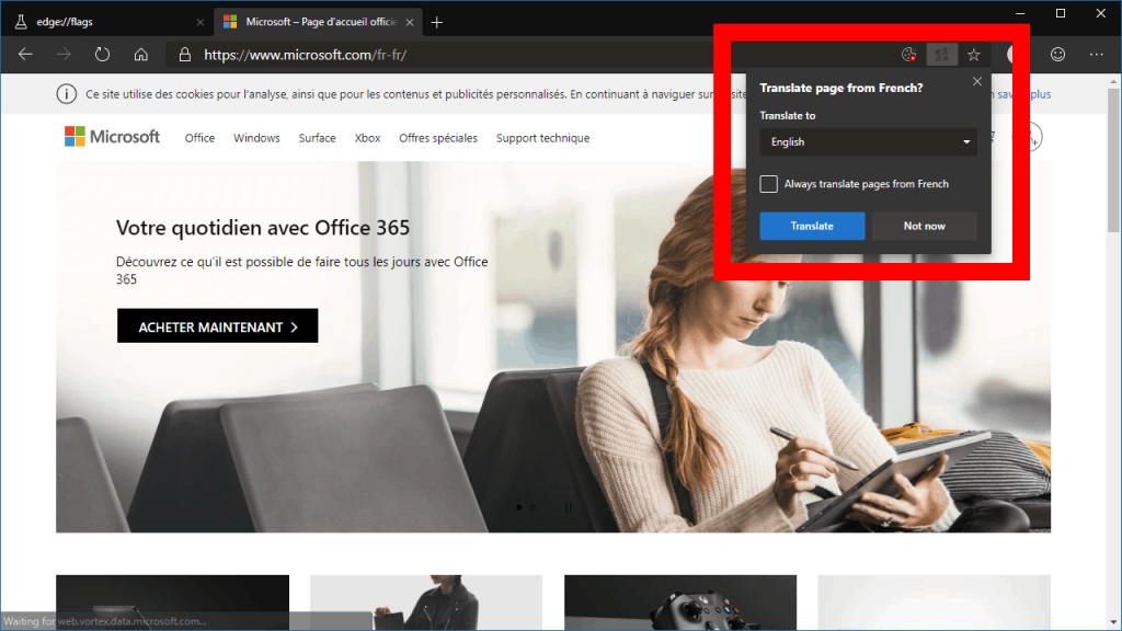 How To Enable Microsoft Translate In The Edge Dev Browser 6049