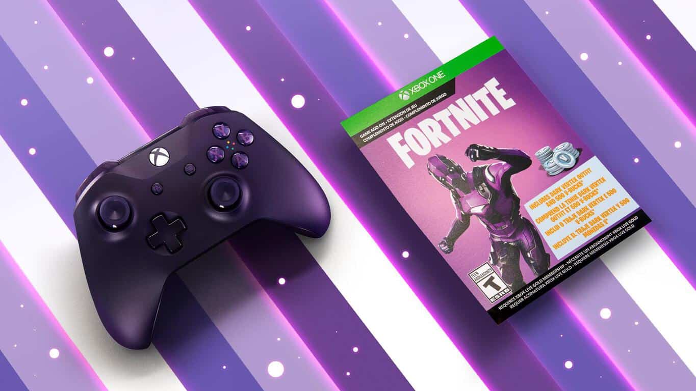 xbox one s purple fortnite bundle