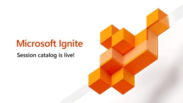 Microsoft Ignite 2019 session catalog is now available