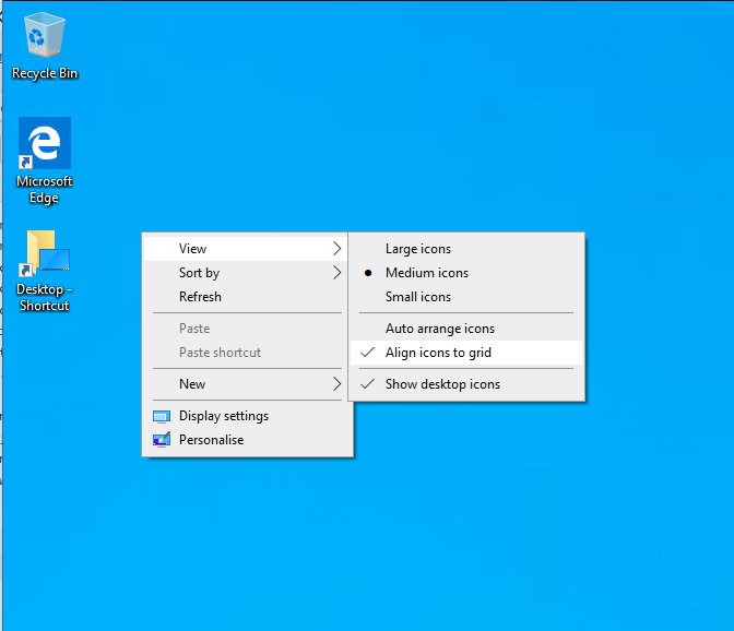 How to use desktop shortcuts in Windows 10