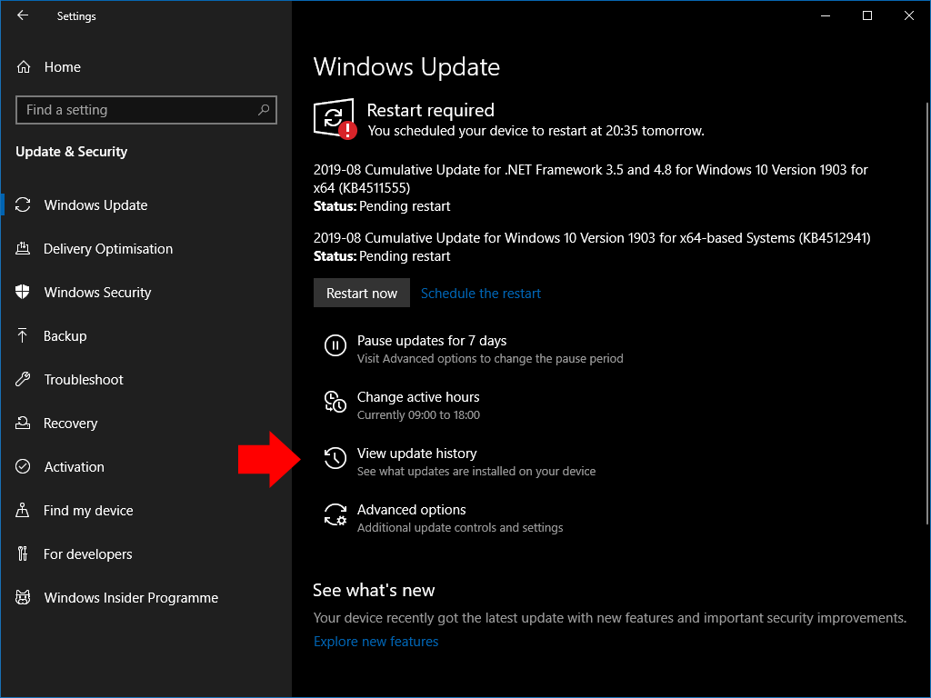 windows has backed up this user profile