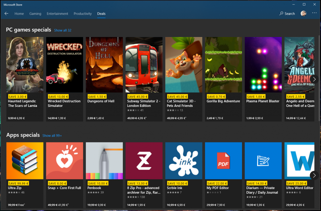 games on the microsoft store
