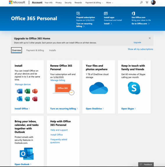 what is my microsoft account for office 365