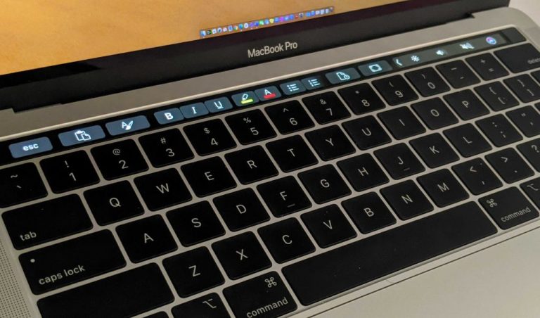 Here's how you can use the Touch Bar on a MacBook Pro with Office