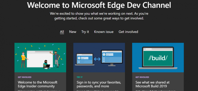 Microsoft Edge Dev