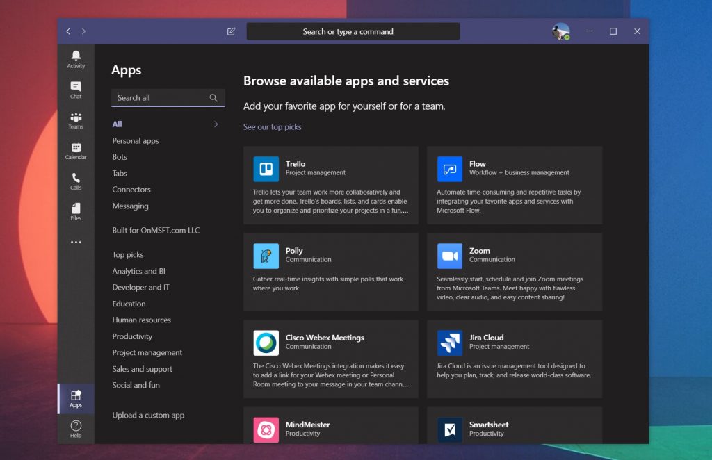 microsoft teams app for task management