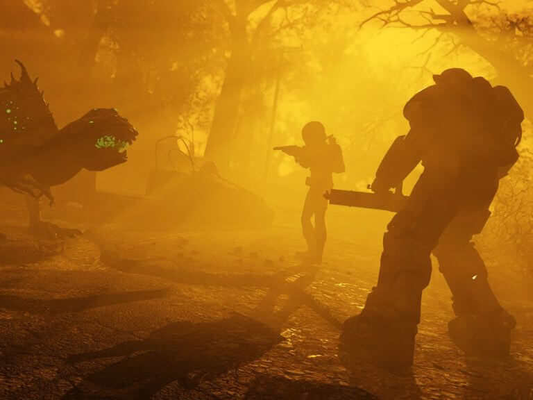 Fallout 76 Wastelanders video game on Xbox One