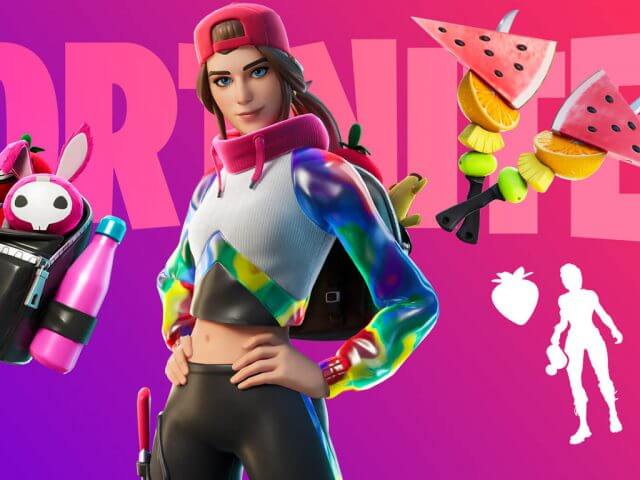 Loserfruit streamer in Fortnite video game on Xbox One and Windows 10.