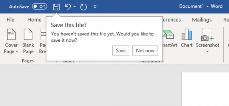 Microsoft Word Smart save