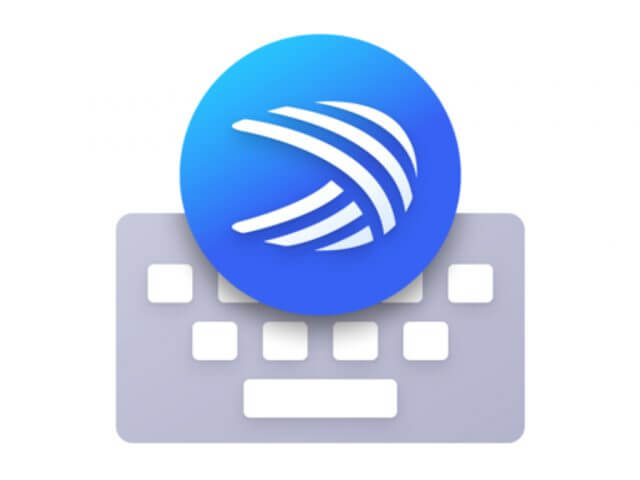 Microsoft SwiftKey Keyboard app icon on iOS.