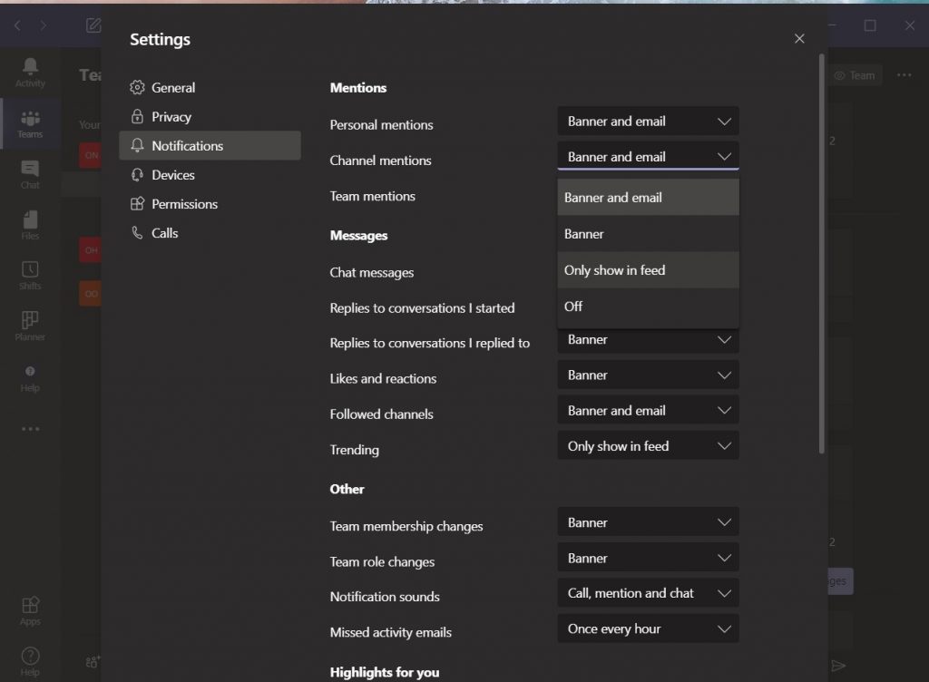 Tired of annoying channel-wide mentions and notifications in Microsoft