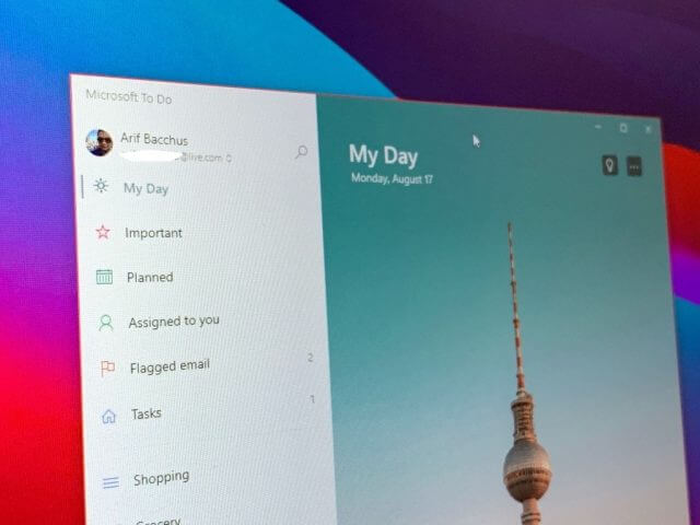 Microsoft To Do Windows 10 App
