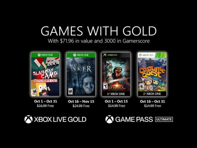Games With Gold October 2020