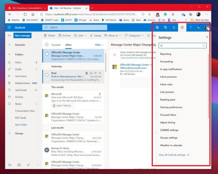 Tips And Tricks For Getting The Most Out Of Outlook OnMSFT