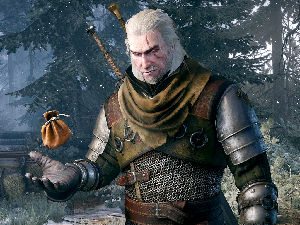 witcher3 The Witcher 3: Wild Hunt video game on Xbox One and Xbox Series X.