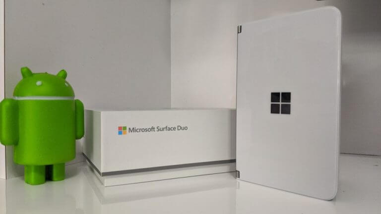 Microsoft Surface Duo And Box
