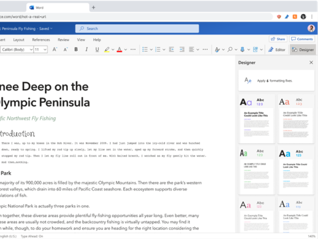 Microsoft starts rolling out Designer in Word on the web - OnMSFT.com