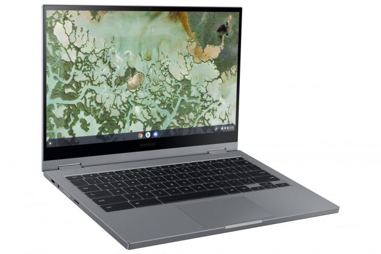 Galaxy Chromebook 2 L Perspective2 Gray