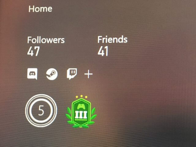 Xbox profile linked account