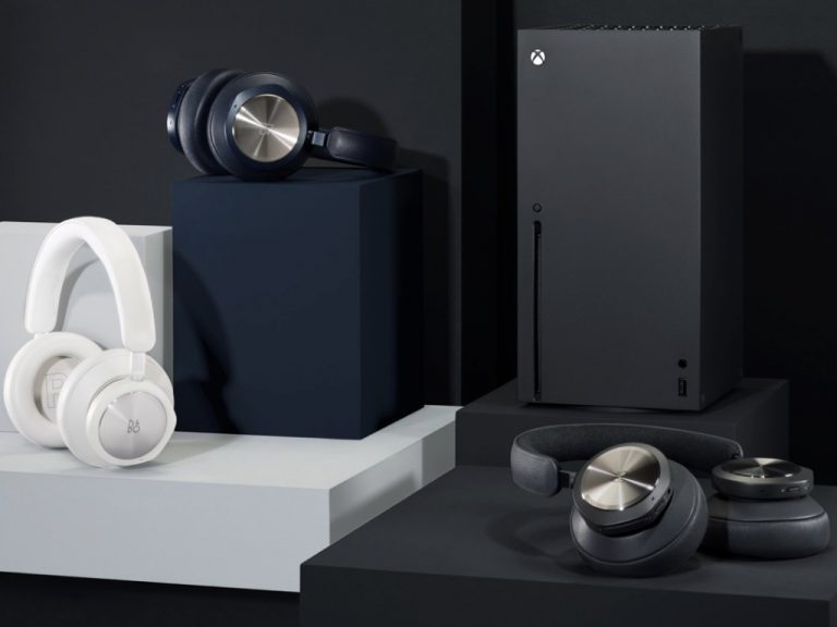 Bang & Olufsen Beoplay Portal Next To Xbox Series X