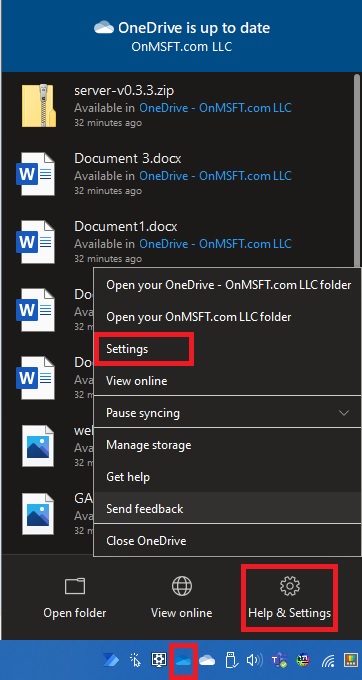 how to delete onedrive sync settings