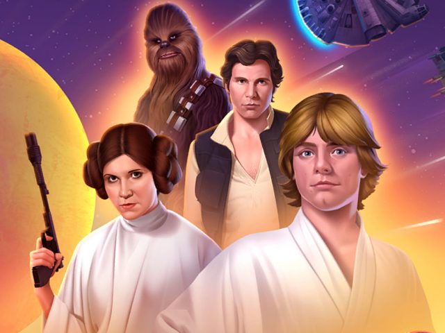 Star Wars characters in Disney Magic Kingdoms video game on Windows 10